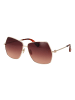 Max Mara Frauen Sonnenbrille Quadratisch Gold