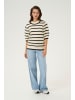 Kaffe Strickpullover KAevelyn Regular fit in Turtledove / Black Stripe