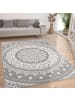 KADIMA DESIGN Teppich Kurzflor Mandala Wohnzimmer in Grau