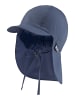 Sterntaler Schirmmütze mit Nackenschutz uni in helles blau