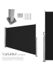 tectake Aluminium Seitenmarkise  160 x 300 cm, schwarz