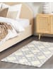 Beliani Kurzflor NEVSEHIR in Beige/Grau - (W) 80 x (H) 1.5 x (L) 150 cm
