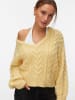 Vero Moda Strickpullover in Pale Banana