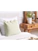 Beliani Dekokissen TALYA in Grün/Weiß/Braun - (W) 45 x (H) 12 x (L) 45 cm