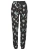 LASCANA Jerseyhose in schwarz-bedruckt