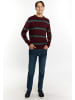 MO Herren Pullover in Bordeaux Mehrfarbig