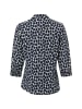 More & More Bluse in marine weiß