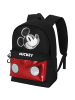 Disney Rucksack Mickey Mouse Iconic-Silver HS in schwarz
