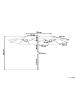 Beliani Doppelschirm SIBILLA in Grau - (W) 460 x (H) 247 x (L) 270 cm