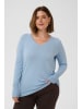 KAFFE curve Strickpullover KClizzy Regular fit in Blue Fog
