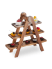 relaxdays Etagere in Braun - (B)41 x (H)38 x (T)15 cm