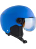 Alpina Skihelm mit Visier in blau