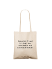 Mr. & Mrs. Panda Tragetasche Spruch Klarinette Geheimnis mit Spruch in Creme