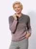 WITT WEIDEN Pullover in anthrazit-mauve-gemustert