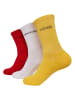Urban Classics Socken in yellow/red/white