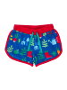 Toby Tiger Shorts mit Gemüsegarten Print in blau