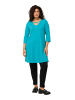 Ulla Popken Longshirt in tiefes aqua