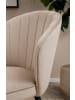 FineBuy Esszimmerstuhl in Beige / Samt / 53x55x83