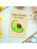 Mr. & Mrs. Panda Wanddeko Avocado Schwangerschaft mit Spruch in Gelb Pastell