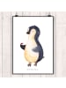Mr. & Mrs. Panda Poster Pinguin Marienkäfer ohne Spruch in Weiß