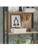 relaxdays Bücherregal in Hellbraun/ Schwarz - (B)158 x (H)166 x (T)24 cm