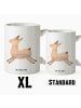 Mr. & Mrs. Panda 500 ml Tasse Lama Springen ohne Spruch in Weiß