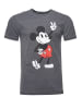 Re:Covered T-Shirt Disney Mickey Peace Pose in Grey