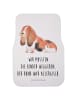 Mr. & Mrs. Panda Fahrer Autofußmatte Hund Basset Hound mit Spruch in Weiß