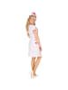 tectake Schönes Krankenschwesternkleid, rot/weiß