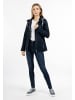 DreiMaster Maritim Damen Strickfleecejacke in Marine Melange