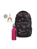 Coocazoo Schulrucksack-Set PORTER, Trinkflasche   COLOUR UP in Schwarz