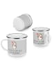 Mr. & Mrs. Panda Trinkbecher 40. Hochzeitstag Rubinhochzeit mit ... in Heather Grey