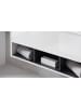 Furn.Design Waschbeckenunterschrank mit Waschbecken weiß Hochglanz, grau 100 cm