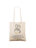 Mr. & Mrs. Panda Tote Bag Turnen Trainerin mit Spruch in Creme