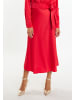 faina Damen Midirock in Rot