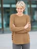Sieh an! Langarm-Pullover in camel
