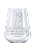 Mr. & Mrs. Panda Weinglas Quokka Happy mit Spruch in Transparent