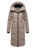 Navahoo Steppmantel Schokokuss XIV in Taupe Grey