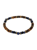 Amor Armband Edelstahl, IP Gold in Braun