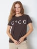 Co'couture T-shirt SignatureCC in Dark Brown