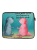 Mr. & Mrs. Panda Laptop Hülle Axolotl Liebe Design mit Spruch in Weiß