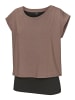 LASCANA ACTIVE Layershirt in camel, schwarz