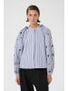 Karen By Simonsen Langarm-Bluse KBEgoni Feminine in Ombre Blue stripe