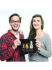 Mr. & Mrs. Panda Mouse Pad Pinguin Lagerfeuer mit Spruch in Schwarz
