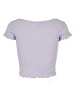 Urban Classics Cropped Tees in lilac