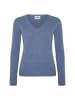 Style Republic Kaschmirpullover V-Neck in blue melange