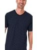 NORMANN Kurzarm Schlafanzug Shorty Pyjama Minimalprint in gelb
