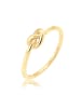 Elli Ring 925 Sterling Silber Knoten in Gold