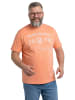 Men Plus Kurzarm T-Shirt in dunkle aprikose