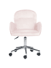 Beliani Bürostuhl PRIDDY in Rosa - (W) 60 x (H) 79 x (L) 60 cm